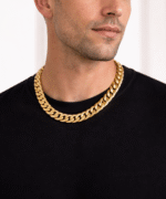 XP Laminated Gold Cuban Chain Necklace - Image 5