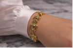 Turtle Charm Bracelet – Adjustable 7" to 7.5" (Gold Tone) - Image 5