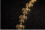 Turtle Charm Bracelet – Adjustable 7" to 7.5" (Gold Tone) - Image 4