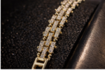 Luxury Iced Link Bracelet – Laminated Gold Tone (8") - Image 4