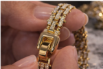 Luxury Iced Link Bracelet – Laminated Gold Tone (8") - Image 6
