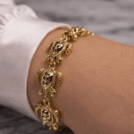 Turtle Charm Bracelet – Adjustable 7" to 7.5" (Gold Tone)