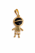 Boy Pendant-Laminated Gold - Image 3