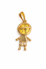 Boy Pendant-Laminated Gold - Image 5