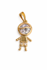 Boy Pendant-Laminated Gold - Image 4