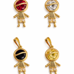 Boy Pendant-Laminated Gold
