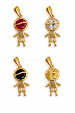 Boy Pendant-Laminated Gold