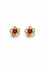 Flower Stud Earrings – 14K Gold Laminated