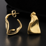 Modern Gold Hoop Earrings
