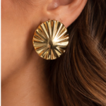 Round Stud Earrings
