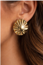 Round Stud Earrings